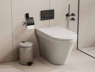 Smart toilet 3d model