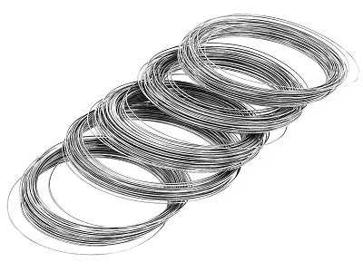 Durable Industrial Equipment Metal Coils for Heavy Duty Industrial Applications 3d model