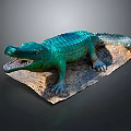Crocodile Alligator Nile Crocodile carnivore reptile cold-blooded animal reptile 3d model