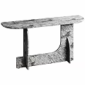 Modern Marble Console Table With Unique Base Design For Interior Decor 3d model