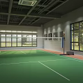 Spacious Gym Interior With Fitness Equipment And Treadmills