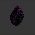 Modern Purple Crystal Decorative Ornament Set With Irregular Shape For Home Decor