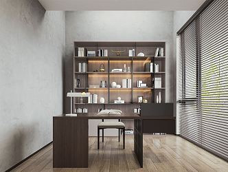 Modern study 3d model