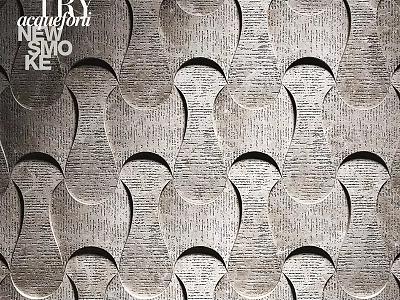 Innovative Textured Pattern Design With Repeating Curved Motifs And Metallic Finish 3d model