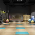 Fitness Gym With Modern Interior Workout Equipment And Do It Motivation Slogan