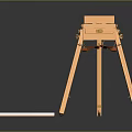 Wooden Folding Workbench With Sturdy Legs Tabletop And Storage Drawers