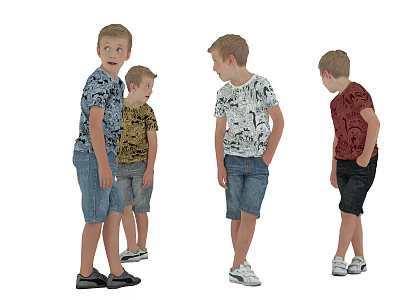 The Modern Boy 3d model