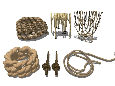 rope hemp rope 3d model rope hemp rope 3d model