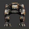 Modern Robot Dog Mechanical Dog Machine Warrior 3d model