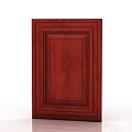 Red Wooden Double Door Cabinet Panel Design For Home Interior Decor