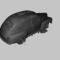 Rusty '40s cars 3d model