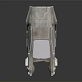 Futuristic Lunar Rover With Metallic Body And Large Wheels For Space Missions