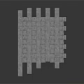 Modern Metallic Cube Structure With Geometric Modular Design And Reflective Surface