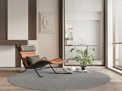 Modern venetian blinds single sofa chair model