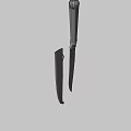 Ottoman Jade Handle Knife 3d model