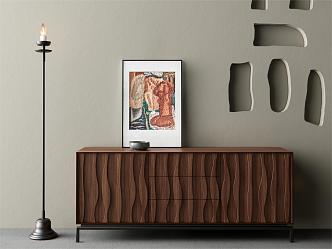 Kena Kona Ricardo Sideboard Style Solid Wood North America Black Walnut Locker Italian Design Sense Z 3d model