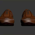 Orange Leather Brogue Shoes Stylish Formal Footwear for Daily Lifestyle Use