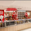 Modern Tobacco And Alcohol Store Interior With Shelves Counter Refrigerators And Products