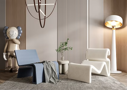Modern leisure sofa combination leisure sofa chair 3d model