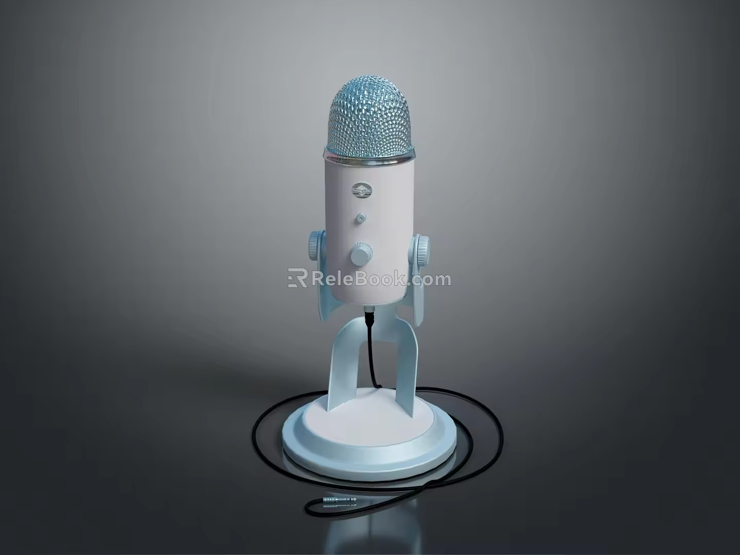 Microphone Amplifier Capacitor Microphone High-end Microphone Wheat Desktop Microphone Broadcasting Microphone 3d model