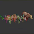 Various Animal Figurines Collection Featuring Deer Pig Bear And Other Species