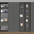 Modern Bookcase Decorative Cabinet Display Cabinet 3d model