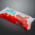 Delice Ice Cream Red White Packaging With Chocolate Flavor Frozen Dessert Bar
