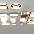 Various Modern Ceiling Lights With Different Shapes And Stylish Designs 3d model