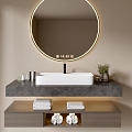 Modern Bathroom Cabinet Bathroom Basin Bathroom Ornaments 3d model