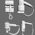 Panasonic Hair Dryers Wall Mounted And Handheld With White Design And Coiled Cords