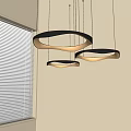 Modern Minimalist Chandelier Nordic Style Chandelier Mediterranean Style Chandelier Study Lamp Combination Dining Room Lamp 3d model