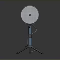 Microphone Amplifier Capacitor Microphone High-end Microphone Wheat Desktop Microphone Broadcasting Microphone 3d model