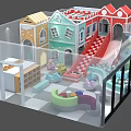 Colorful Indoor Children's Playground With Slide Ball Pit Themed Structures And Fun Play Zones