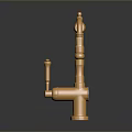 Elegant Golden Faucet Design For Modern Household Bathroom And Kitchen