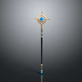 Scepter Ancient Scepter Cane Ancient Scepter Magic Scepter Metal Scepter Classical Scepter Magic Scepter 3d model