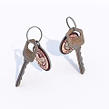 Unique Key Shaped Earrings Fashion Jewelry With Decorative Design Details