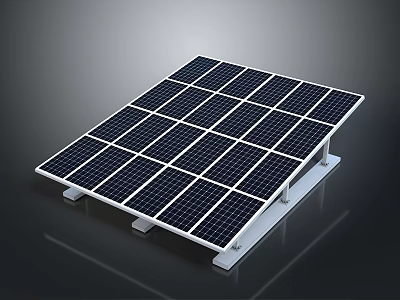 Eco Friendly Home Solar Panel Electrical Appliance For Efficient Renewable Energy 3d model