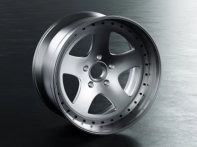 Car Wheel Rim Alloy Construction With Stylish Spoke Design For Modern Vehicles 3d model