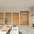 YAZAN Specialty Store Interior With Arched Entrance Display Shelves And Windows