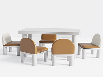 Modern Children's Tables and Chairs 3d model