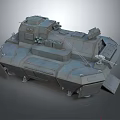 Military Armored Vehicle With Tracked Chassis And Mounted Weapon Systems