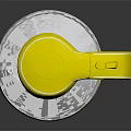Yellow And White Electric Kettle With Transparent Body Modern Design For Daily Use