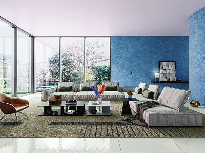 Silent Living Room Italy-Silent Living Room 3d model