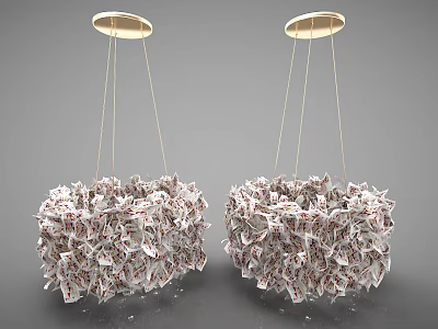 Modern chandelier 3d model Modern chandelier 3d model