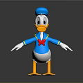 Donald Duck Cartoon Duck Anime Duck Stylized Duck Fantasy Style Duck 3d model