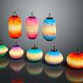 Colorful Decorative Lantern Furniture With Traditional Design And Various Bright Hues