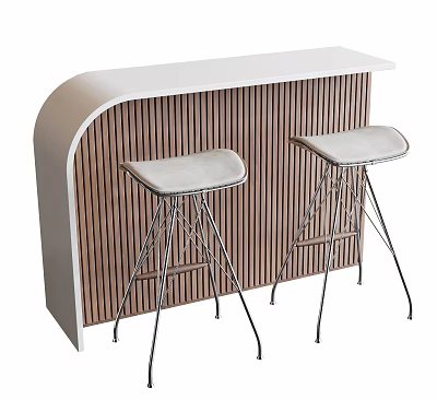 Modern Bar Chair Combination Bar Chair 3d model