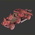 Vintage Classic Car With Brown Black Exterior Convertible Top And White Wall Wheels