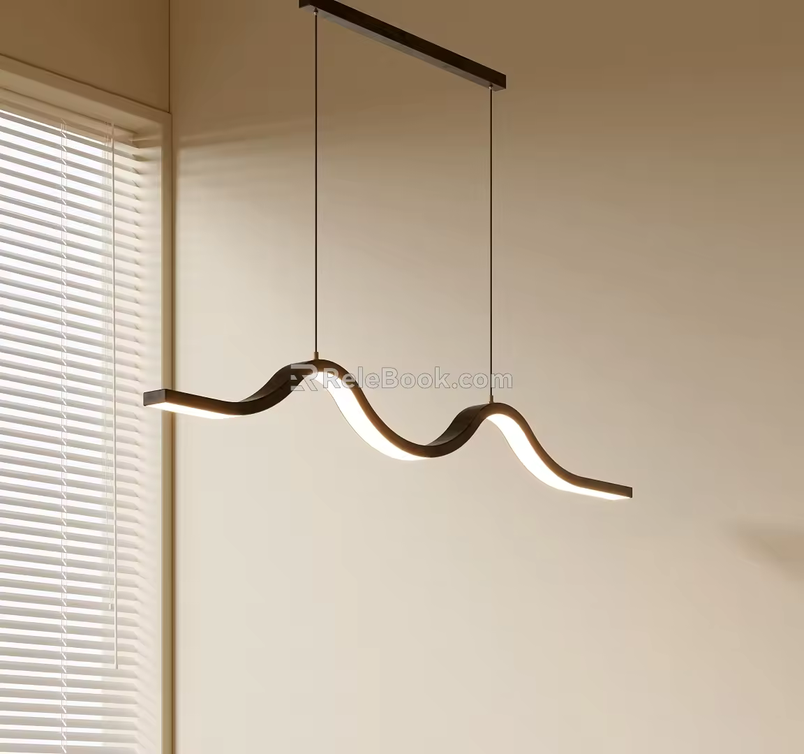 Modern Minimalist Chandelier Nordic Style Chandelier Mediterranean Style Chandelier Study Lamp Combination Dining Room Lamp 3d model