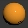 Yellow Surprised Emoji Face With Black Eyes And Open Mouth On Gray Background